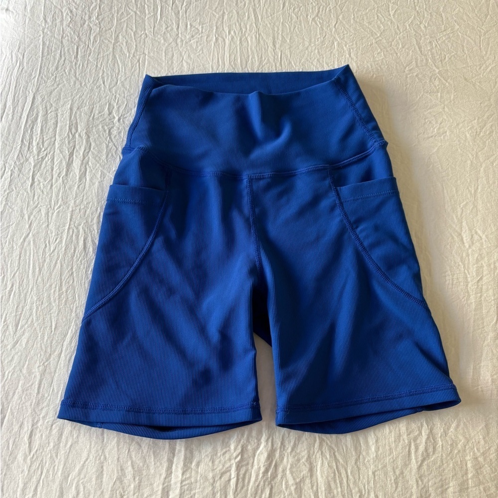 Wilo the Label Women’s Blue Biker Shorts